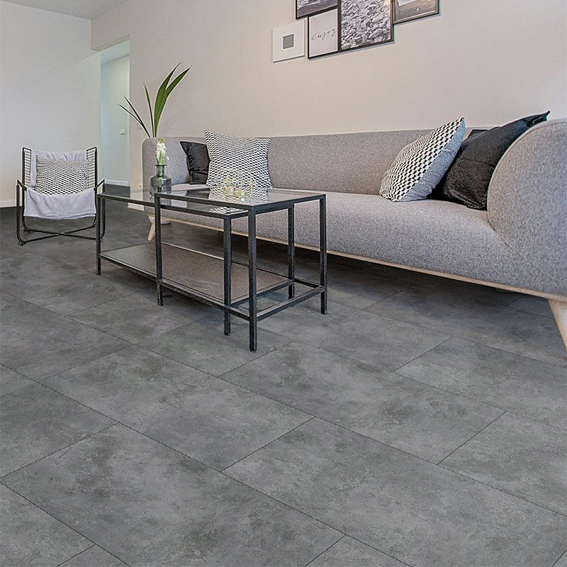 Realistic Stone Texture Slip Proof Heavy Duty Vinyl Plank for Cafe Interiors