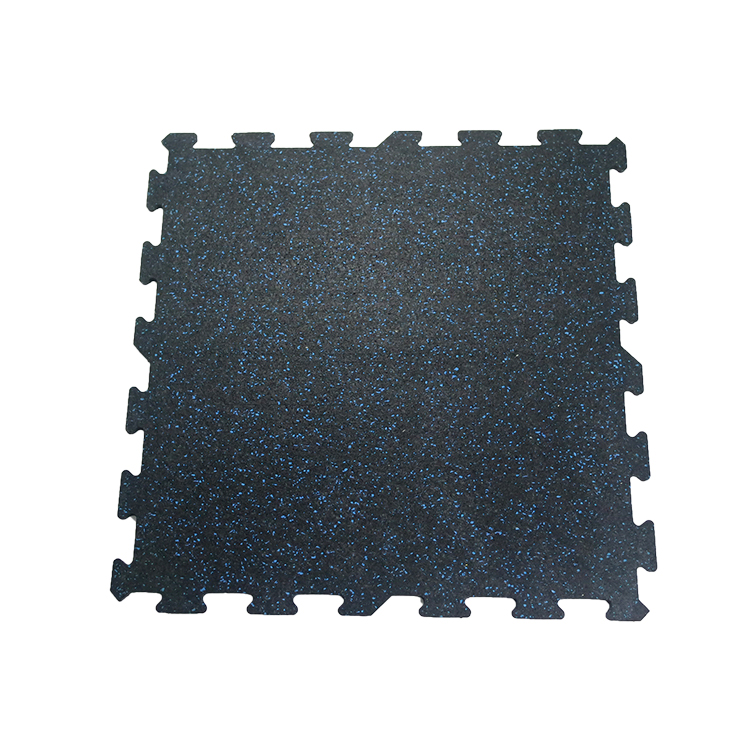 Interlocking Gym Rubber Flooring Tiles 5%-30% EPDM Recycled Rubber Granules