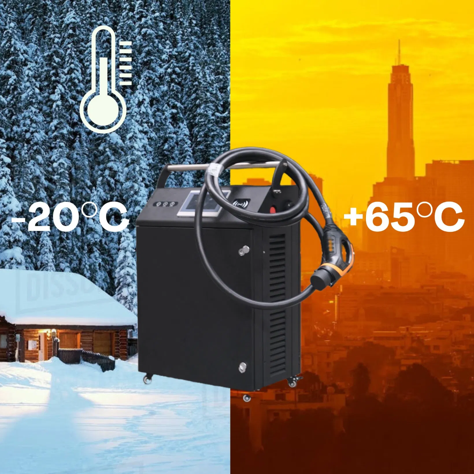 Factory IP55 30kw Fast DC Portable Mobile EV Car Charger Charging Station