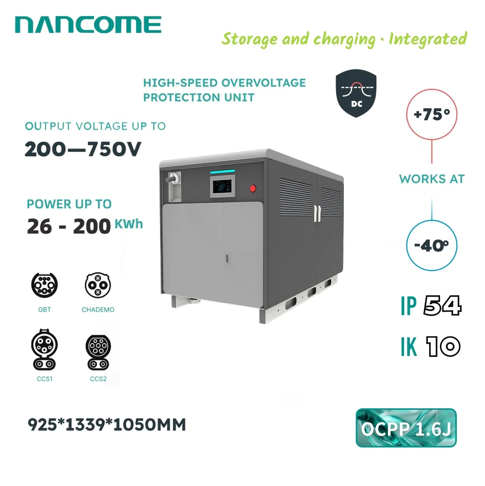 Nancome 200kwh Portable Energy Storage System DC EV Charging