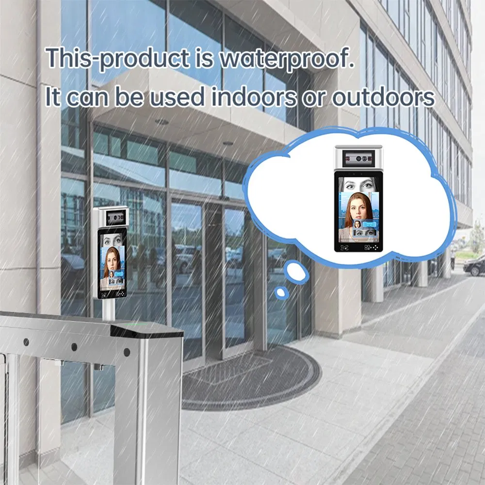 Iris Facial Recognition Attendance Access Control Biometric Face Recognition with Qr Code and RFID for Mine and High Security Place