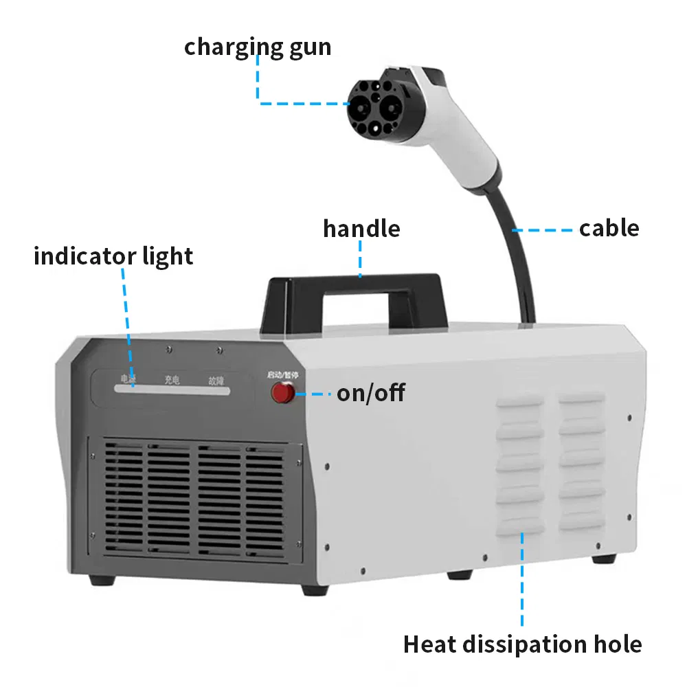 Wholesale 7kw Fast DC Portable Gbt CCS2 Electric Car Mobile EV Charger Home for EV