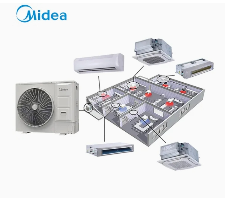 Midea Ar Condicionado V8 Mini Intelligent Maintenance Tool 10kw Commercial DC Inverter Vrf Outdoor Air Conditioner Unit