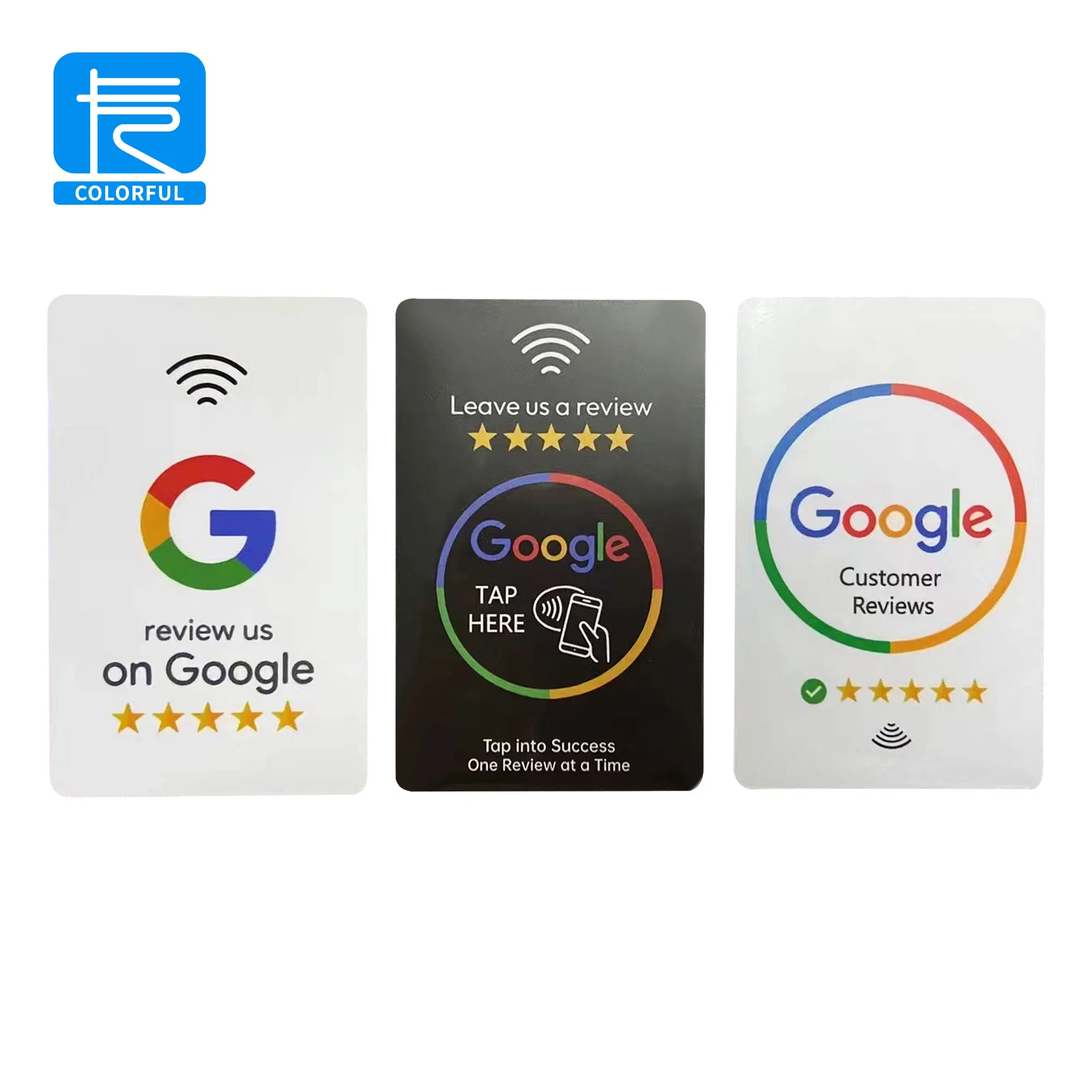 13.56MHz Chip RFID Plate Tag Sticker Programmable Acrylic Stand PVC NFC Card for Google Review Restaurant Menu Social Media Url Sharing