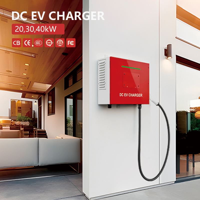20kw 30kw 40kw Wall Mounted DC EV Charger with IP54 Ocpp Ota Evse