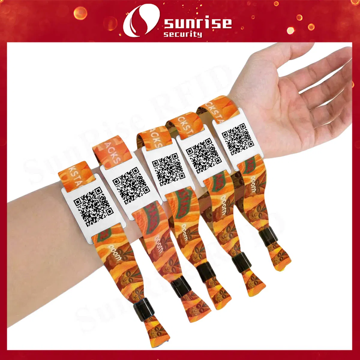 Custom Music Festival Event Fabric NFC Card Bracelet RFID Wristband