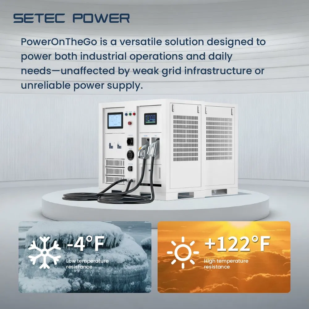 30kW Emergency Level 3 Mobile Portable Ev Dc Fast Charger With Battery