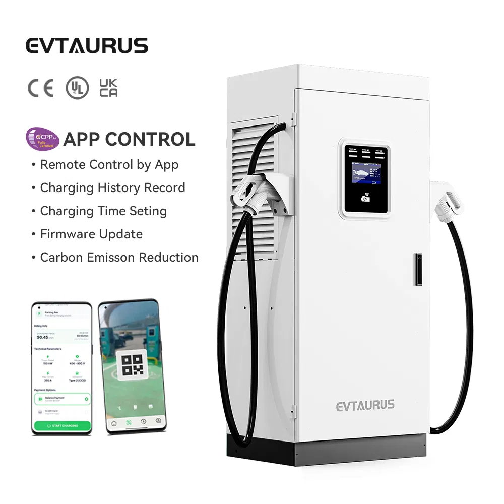Ocpp 80kw 120kw 160kw 240kw CCS2 Gbt Chademo Tesla Electric Vehicle Floor Mounted Best Commercial DC Electric Car EV Charging Stations with APP Control