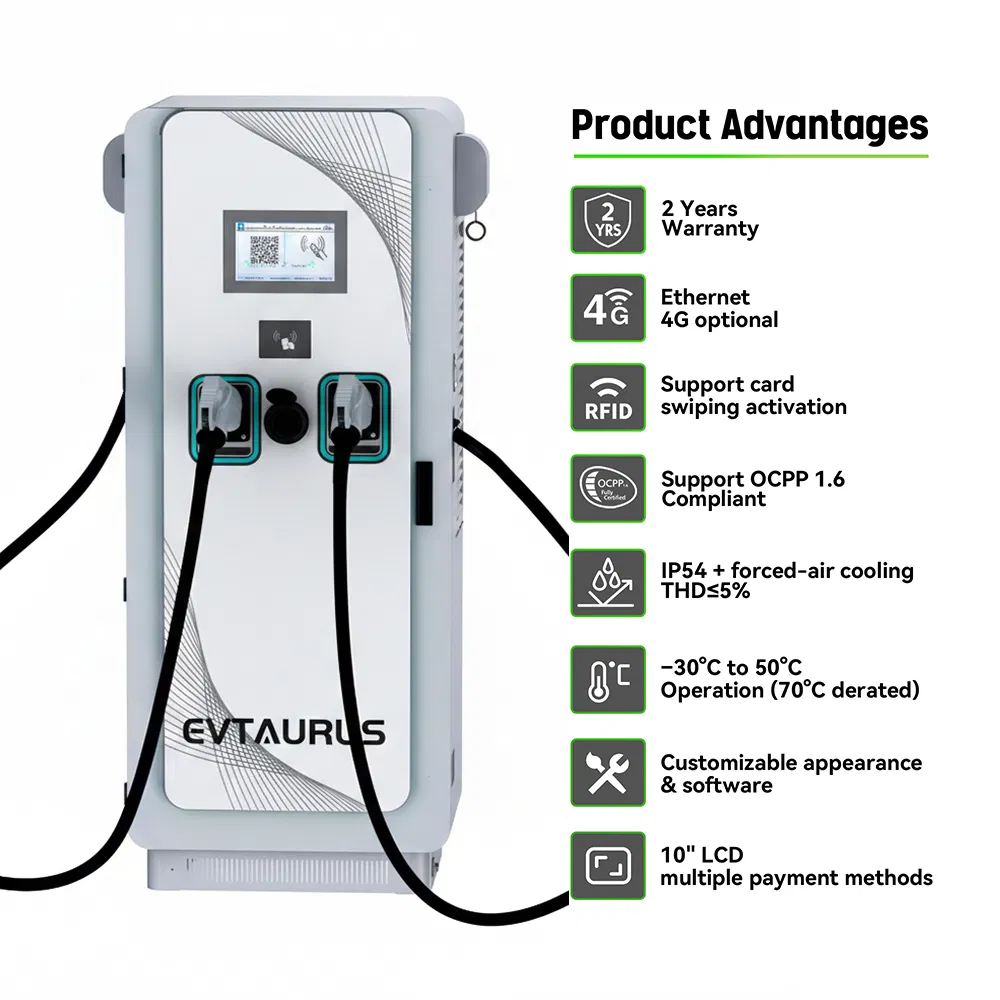 Chinese Factory Wholesale Commercial 80kw 120kw 180kw 240kw Type2 CCS2 Gbt Byd Nacs OEM AC+DC Electric Vehicle EV Car Charging Station