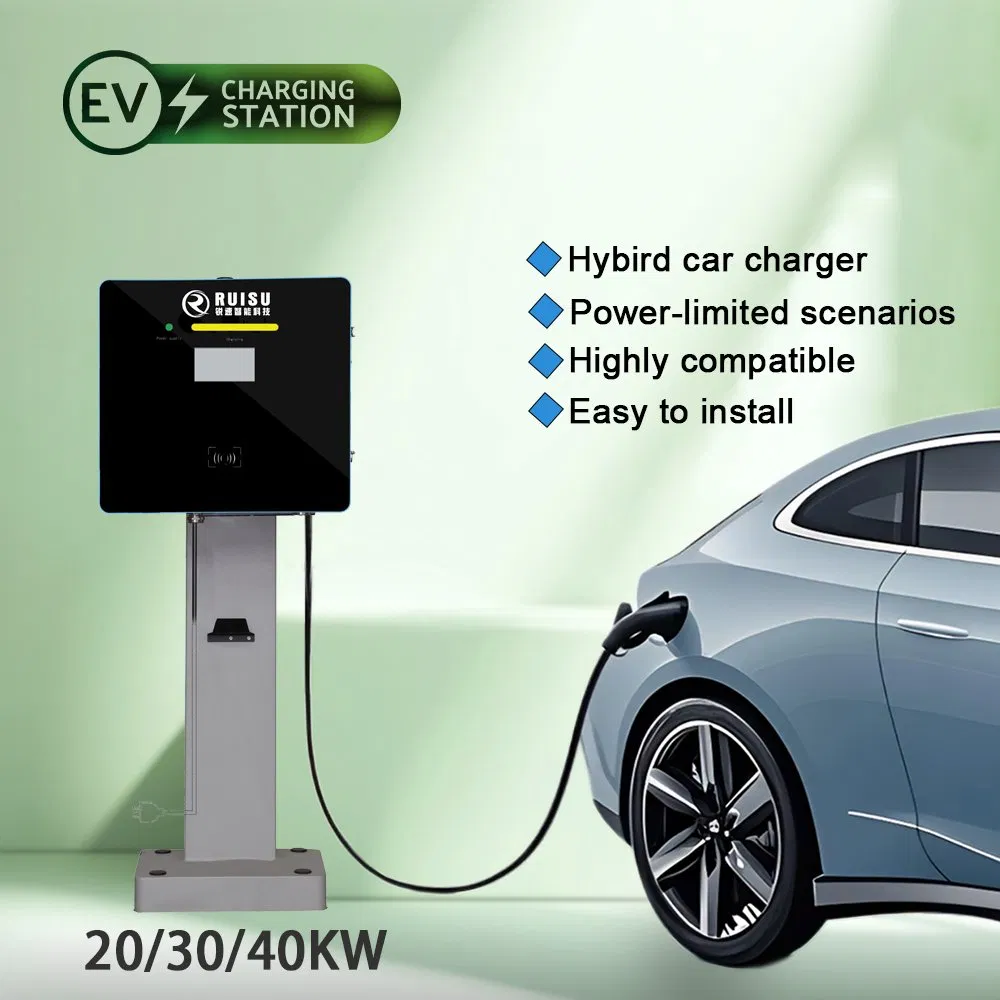 CCS Fast Car Charging Station Wall-Mounted 20kw DC EV Charger