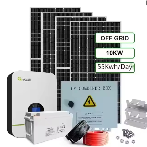 Wholesale 3kw 5kw 6kw 10kw 12kw 15kw 20kw 30kw 50kw 100kw Solar Power System with Complete Kits for Home Energy Storage Hybrid on/off Grid Inverter