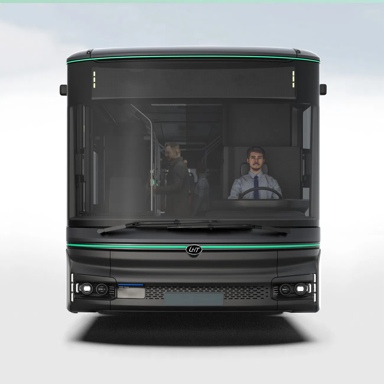 China Factory 8-9m 20-30 Seats New Energy Electric City Bus Electric Power Long Public Passenger Transport City Bus Low Entry City Bus Low Floor Bus