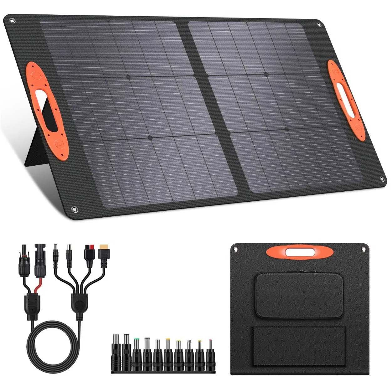 High-Efficiency Monocrystalline Foldable Solar Charger (100W/18V)