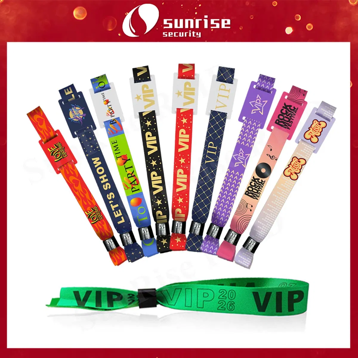 Custom Music Festival Event Fabric NFC Card Bracelet RFID Wristband