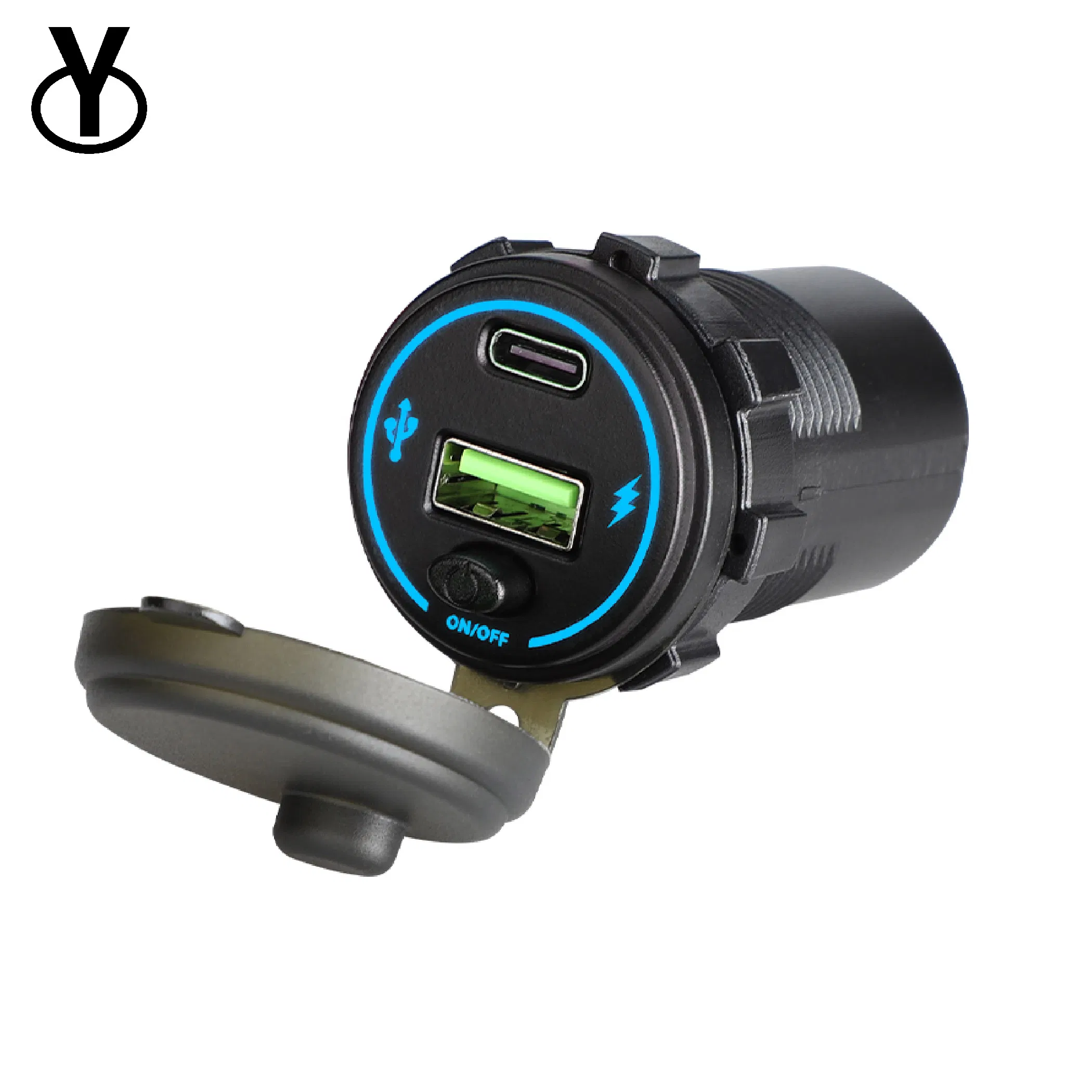 Professional 30W Type C and 36W USB a Bus Charging Solution with LED and Cover