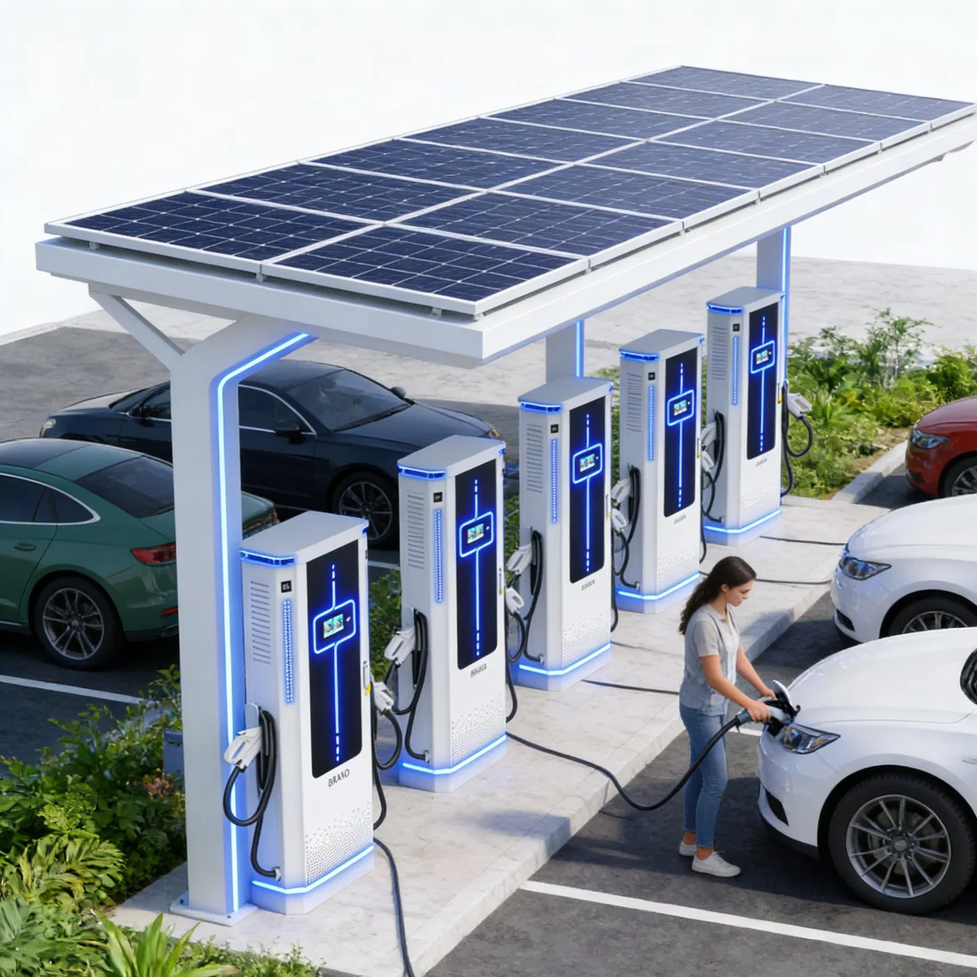 Mobile Van 60kw DC EV Charger Portable 100kw Fast Station Emergency Power Rescue Kit