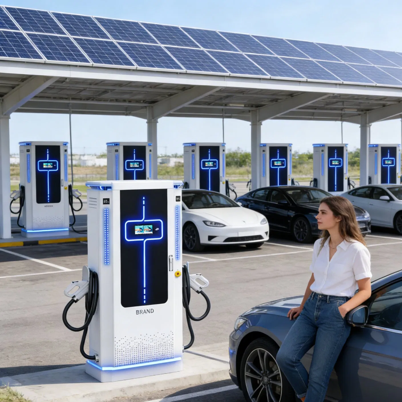 Mobile Van 60kw DC EV Charger Portable 100kw Fast Station Emergency Power Rescue Kit