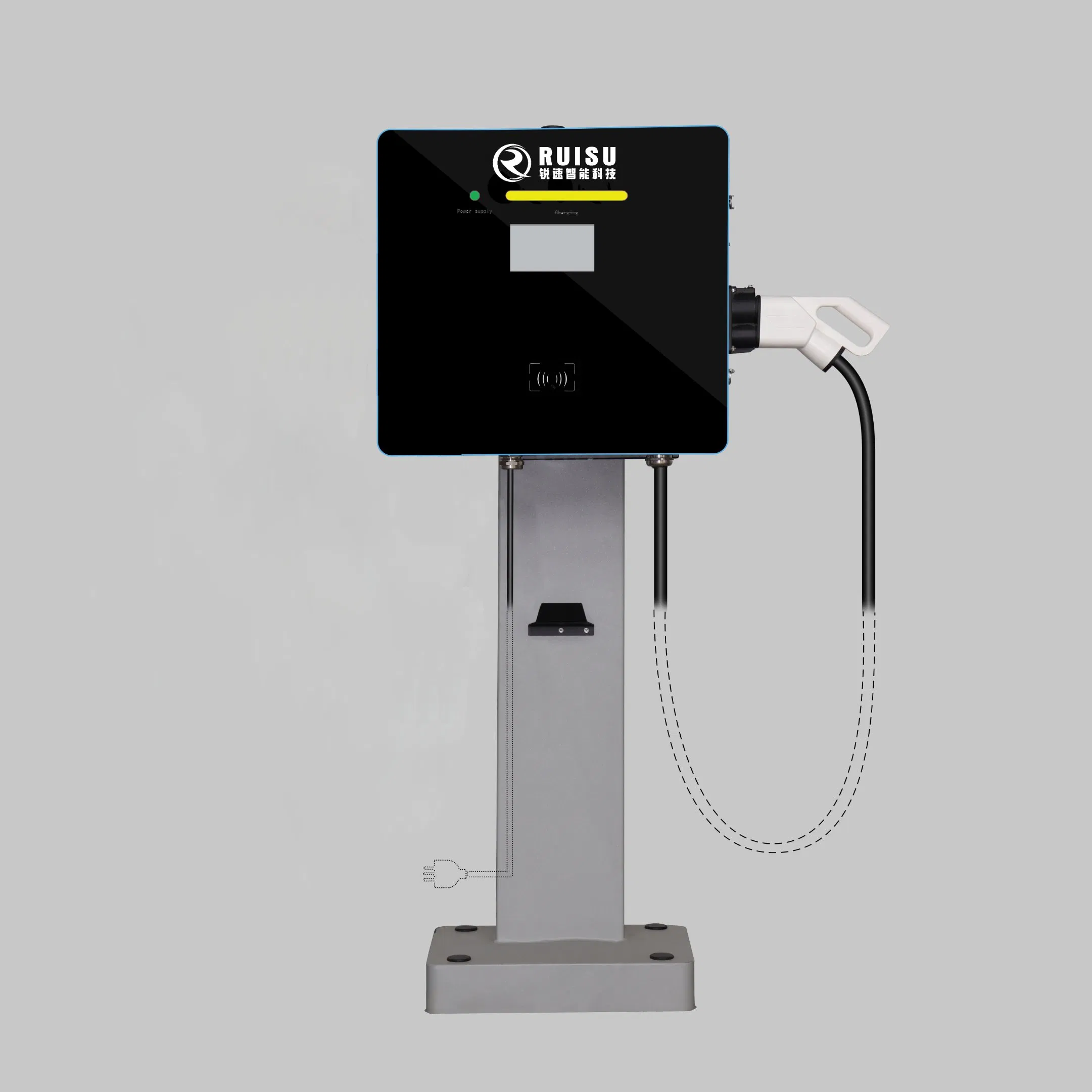 CCS Fast Car Charging Station Wall-Mounted 20kw DC EV Charger