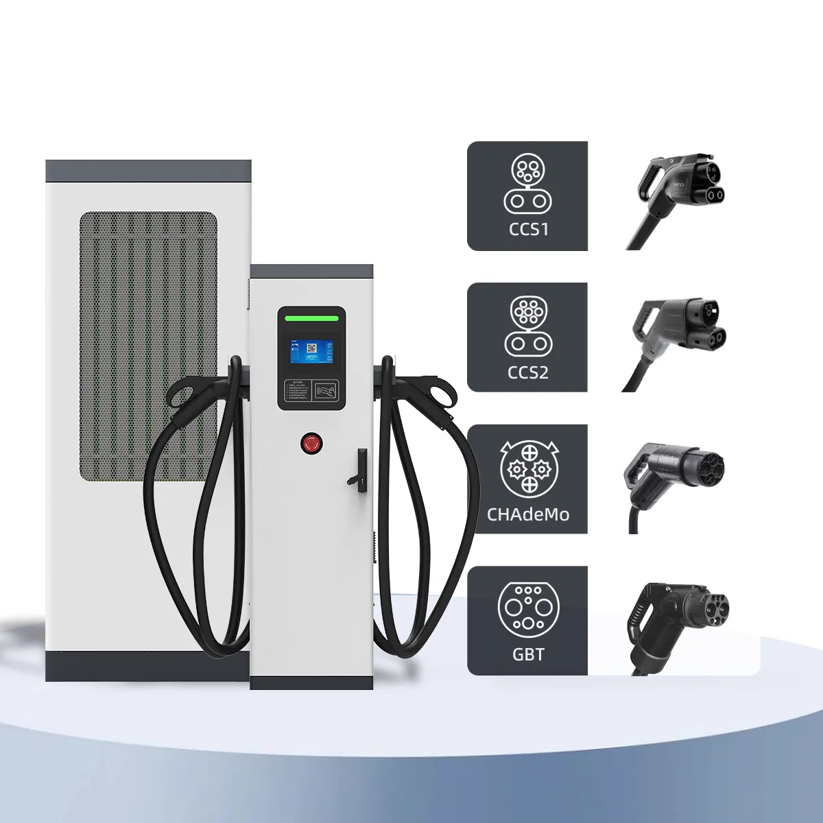 High-Power EV Charging Station with IP54 Protection for Quick Charging