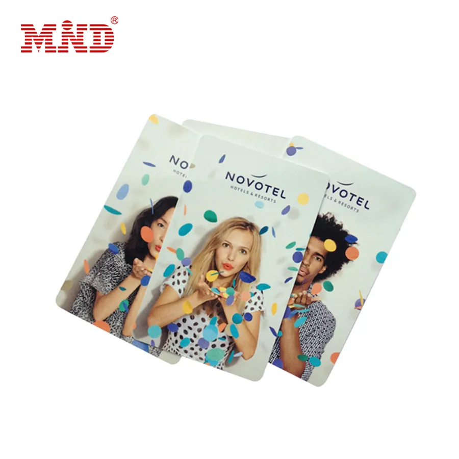 13.56MHz Hotel Contactless RFID Cards Encoded Plastic Card