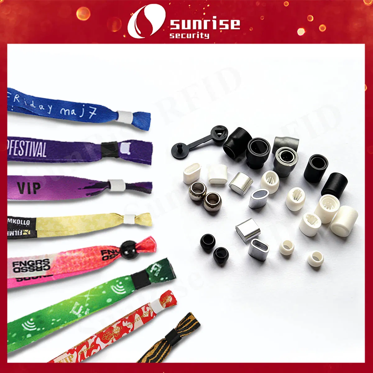 Custom Music Festival Event Fabric NFC Card Bracelet RFID Wristband