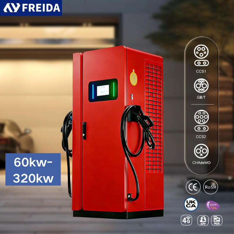 Frd DC New 60kw 120kw 160kw 240kw Fast Commercial EV Charging Station Fast Charger Chademo CCS Nacs EV DC Car Charger Fast Charging Floor-Mounted IP5