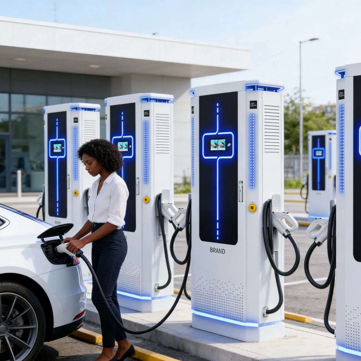 Smart Networked EV Charging Station 40kw 60kw 80kw 120kw 160kw 180kw 200kw 240kw for Smart Cities Ocpp CCS2