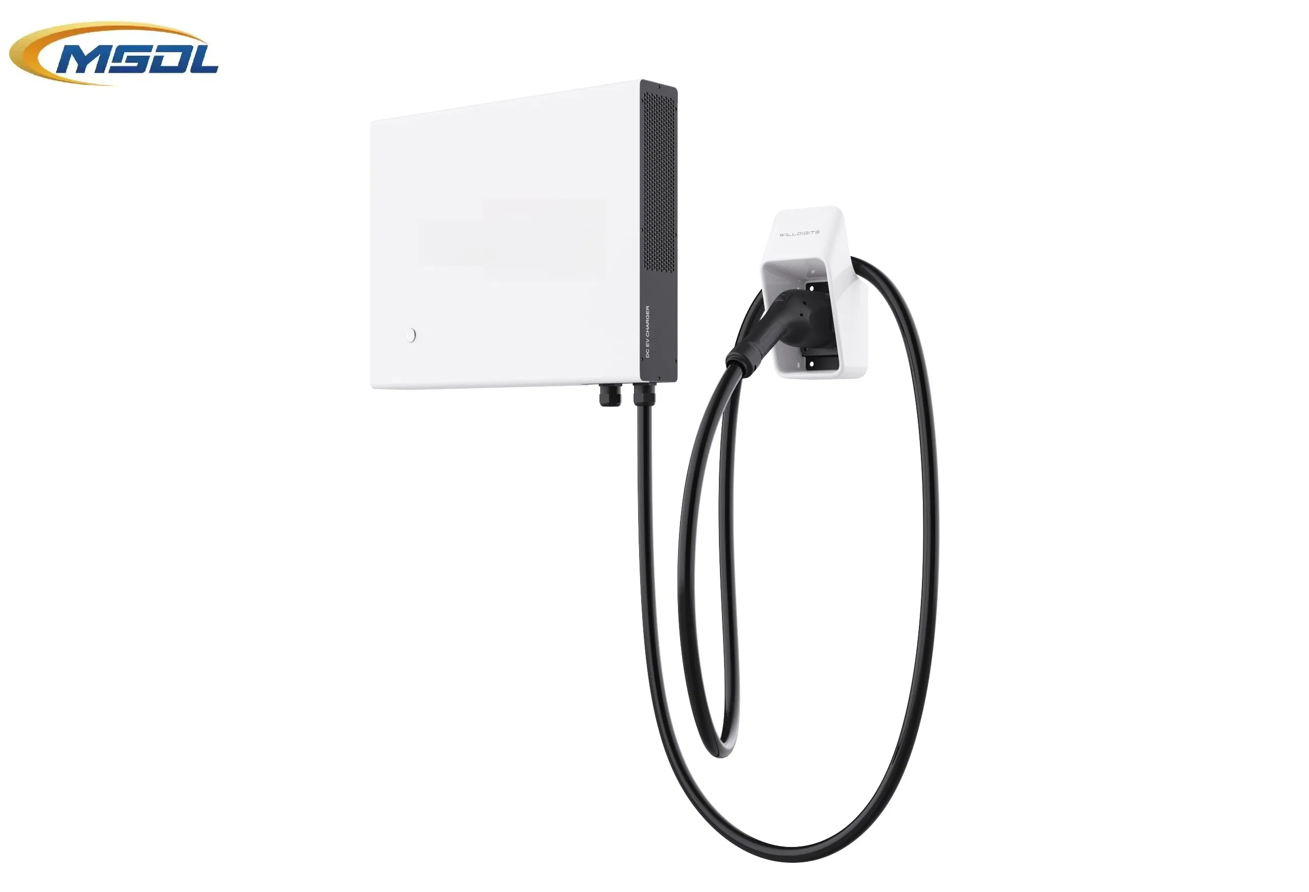 20-40kw DC Charging Station Wall-Mounted Black-White Design &amp; Simplified HMI DC EV Charger