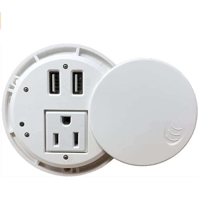 Bayu Best Selling Herschel Wholesale Laptop Recessed Mounted Us Single Power Unit with Dual Way USB Charging