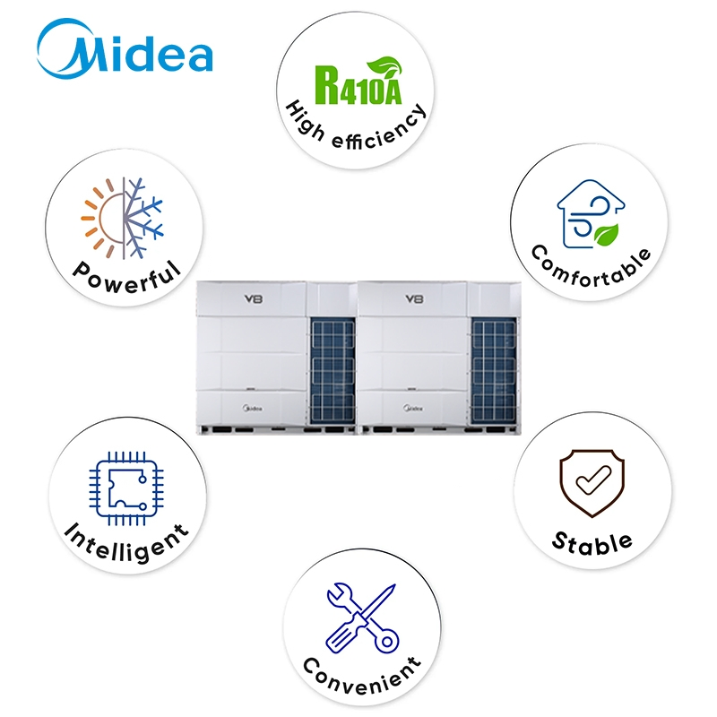 Midea 140kw AC Brand Split Automatic Refrigerant Charging Heat Pump Air Condition Condensor Unit Air Conditioners