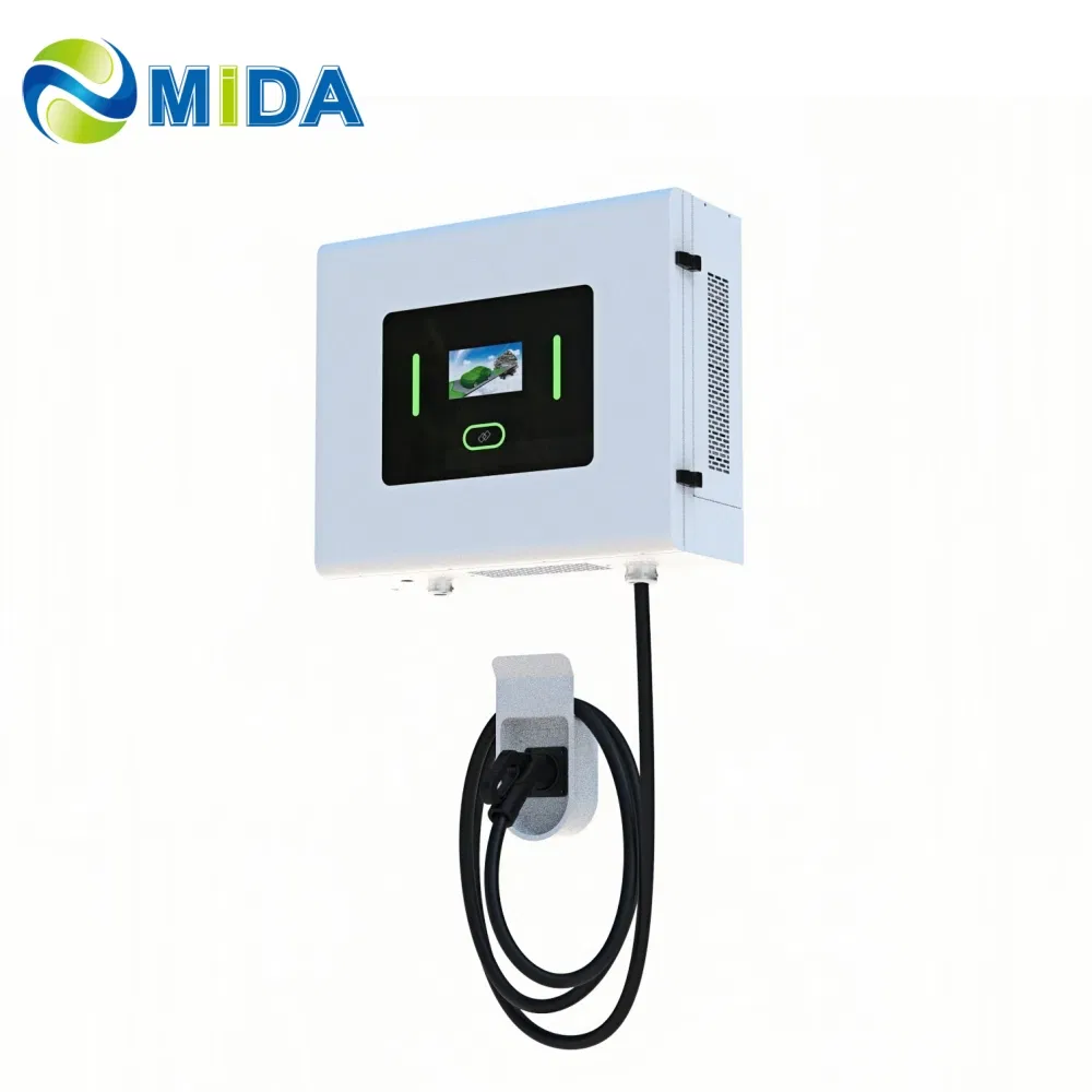 40kw Wall-Mounted DC Fast Charger Wallbox for EV Charging Pedestral Mount