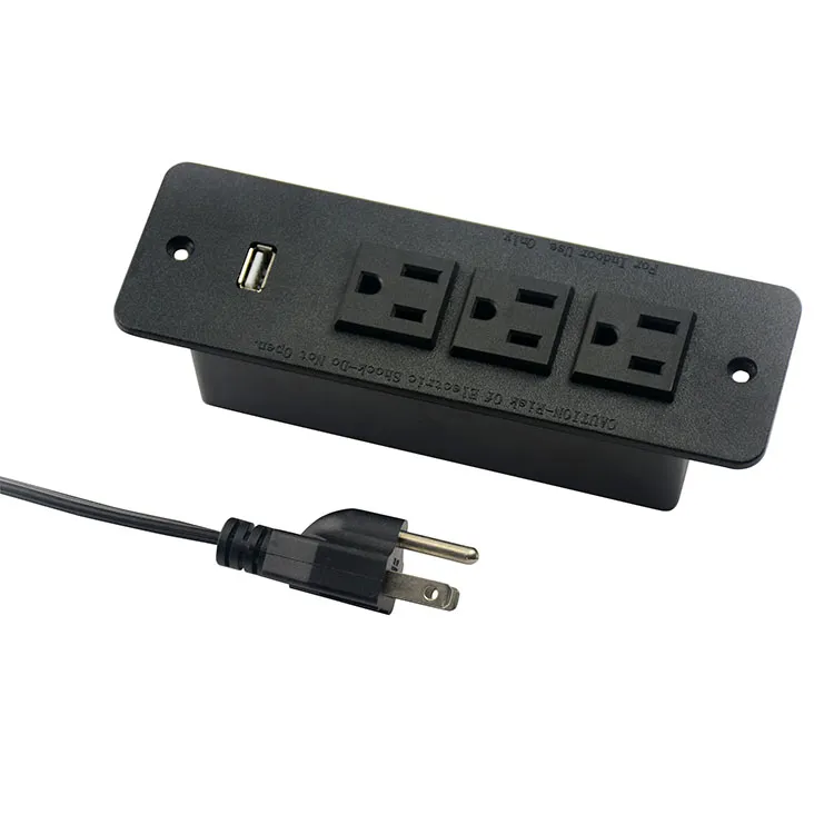 US 3-outlets power unit