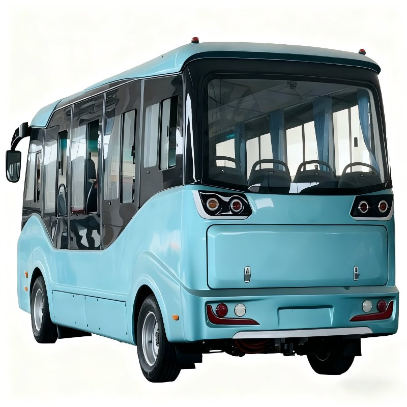 2025 New Electric Sightseeing Bus 19 Seats Pmsm 60kw Powerful System Mini Electric Passenger Tour Bus