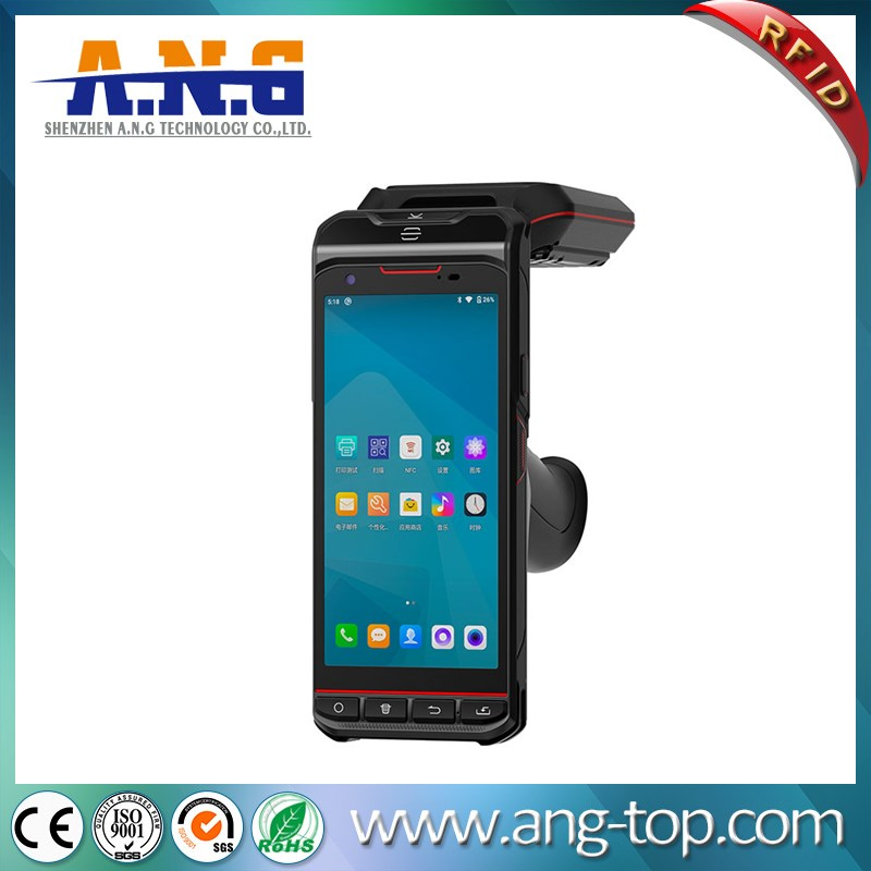 IP65 Rugged PDA 4G Android 10 Handheld UHF RFID Reader Long Range UHF Terminal Qr Scanner for Inventory Asset Management