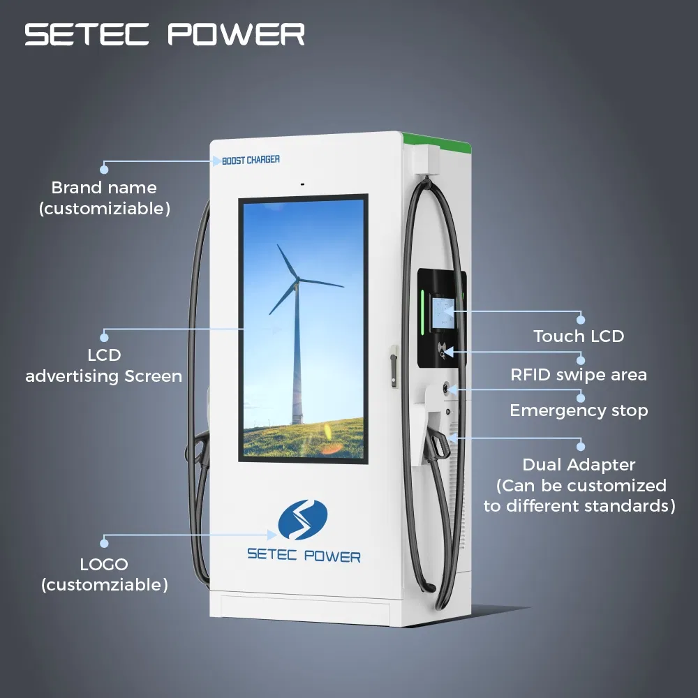 Level 3 60-360kW DC EV Charger Best Commercial Ev Charging Stations With 55 inch &nbsp;Screen