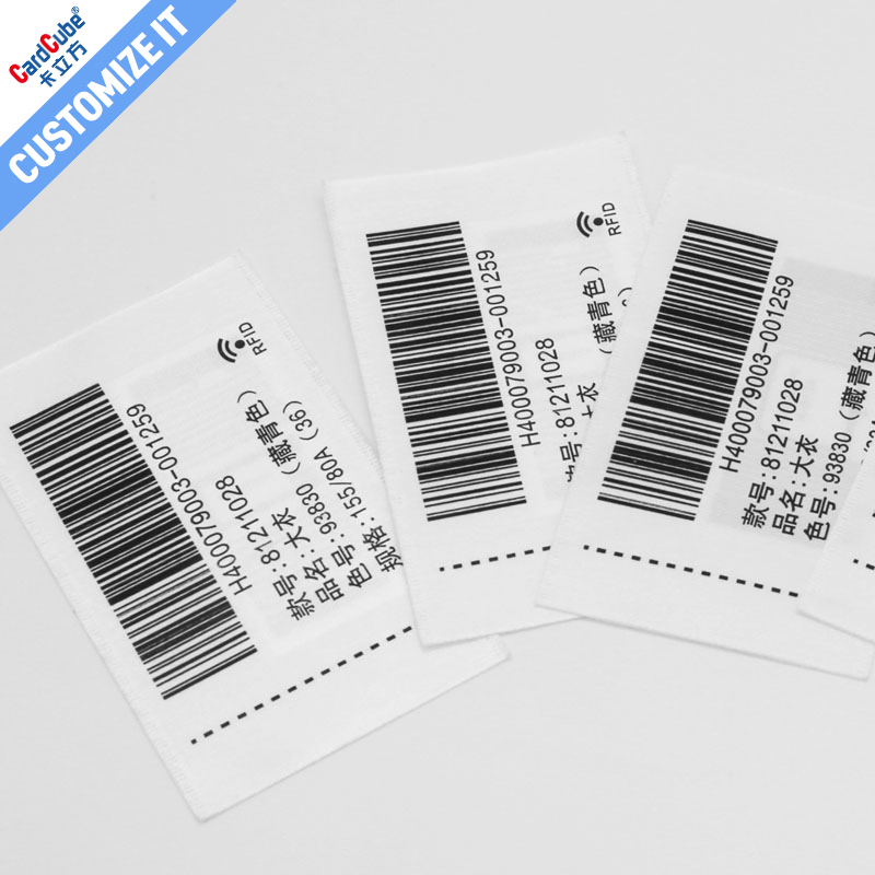 Custom Hang Label UHF RFID Tag for Clothing Inventory Tracking and Retail Management