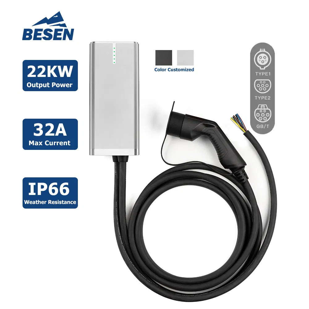Wallbox EV Charger 22kw 32A Reliable Wall-Mounted Charging Solution with RCD Type a + 6mA DC
