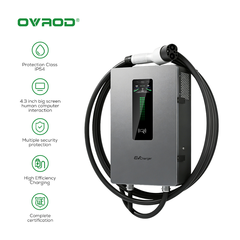 Ovrod Cargador De Auto Electrical Para Casa 40kw CCS2 Wall Mounted EV Home Fast DC EV Charger Electric Car Charger Station