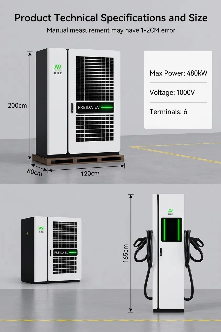 Freida Commercial Use Public Shopping Mall Parking Lots 480kw Charging Split System