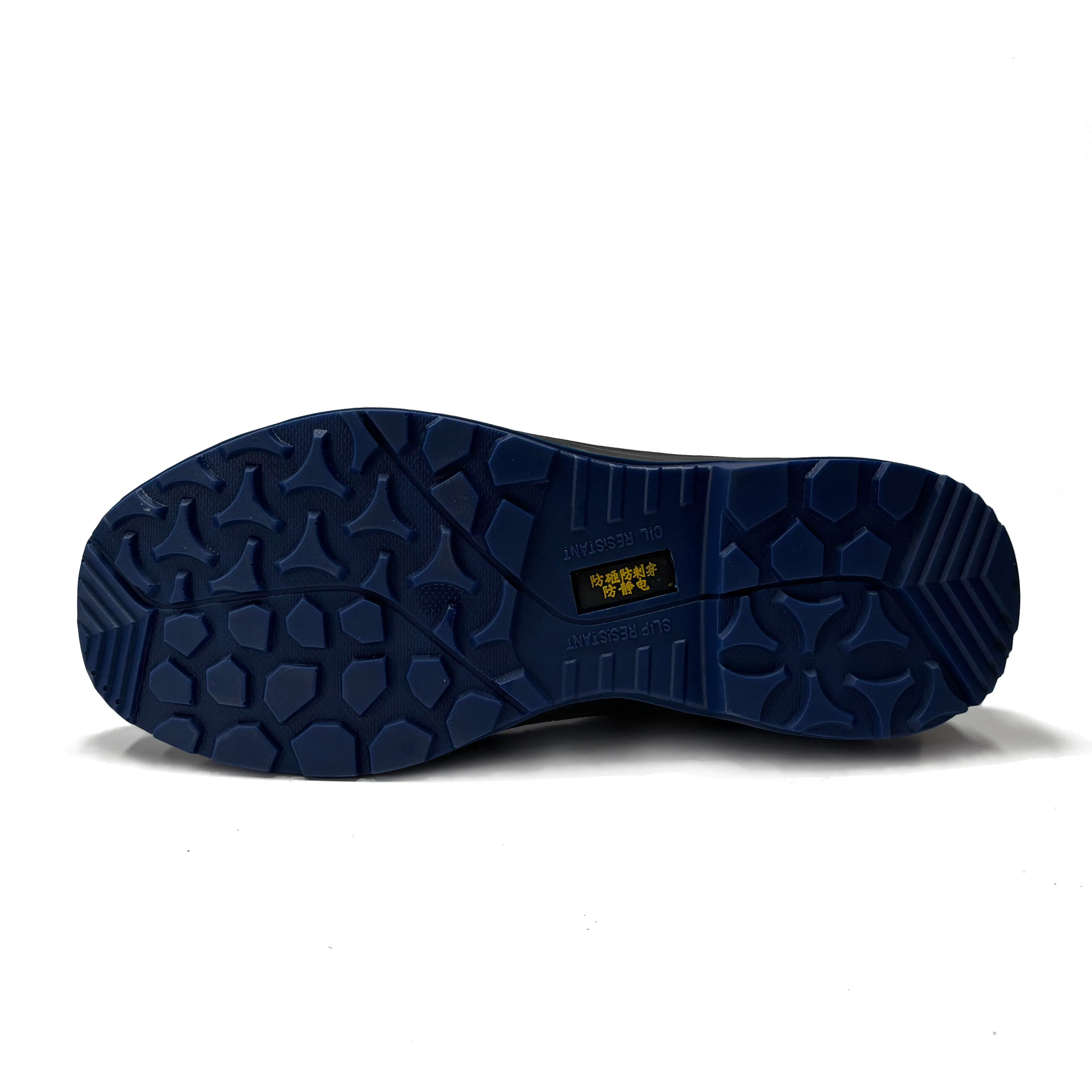 Black Nubuck Leather Safety Boots with PU Injection Outsole
