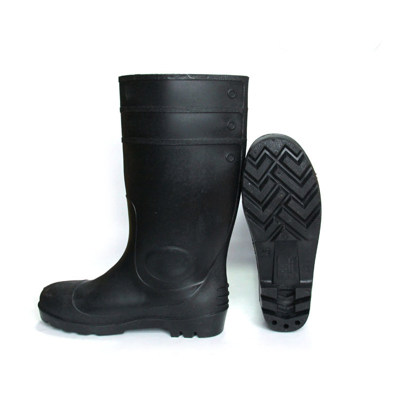 Security Working Mining Knee Boots with Steel Toe PVC Safety Rain Boots