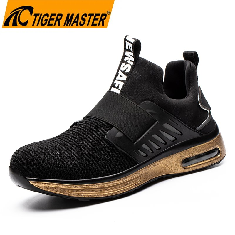 Non-Slip Lightweight Comfortable Prevent Puncture Steel Toe Work Safety Sneakers for Men