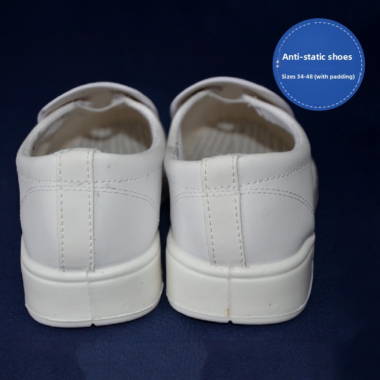 Dust-Proof Anti-Static Safety Shoes PU Leather Low-Top Soft-Soled Non slip Resistant Security Guard Work Liberty Safety Shoes