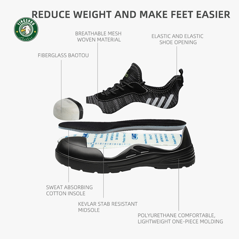 Best Safety Toe Shoes Anti Stabbing Safety Shoes for Men Anti Smashing Composite Safety Shoes Price