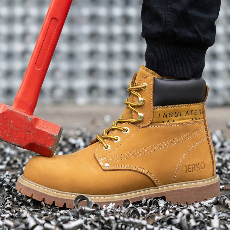 M0081ST-Wholesale Oil Resistant, Acid and Alkali Resistant Safety Boot , Rubber Outsole Middle Cut Safety Shoes Boots