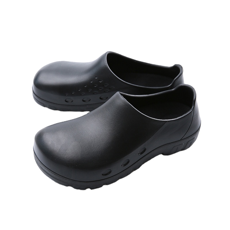 China Industrial Kitchen Chef Safety Shoes Non-Slip - Waterproof EVA Work Footwear Steel Toe Protection Restaurant Professional