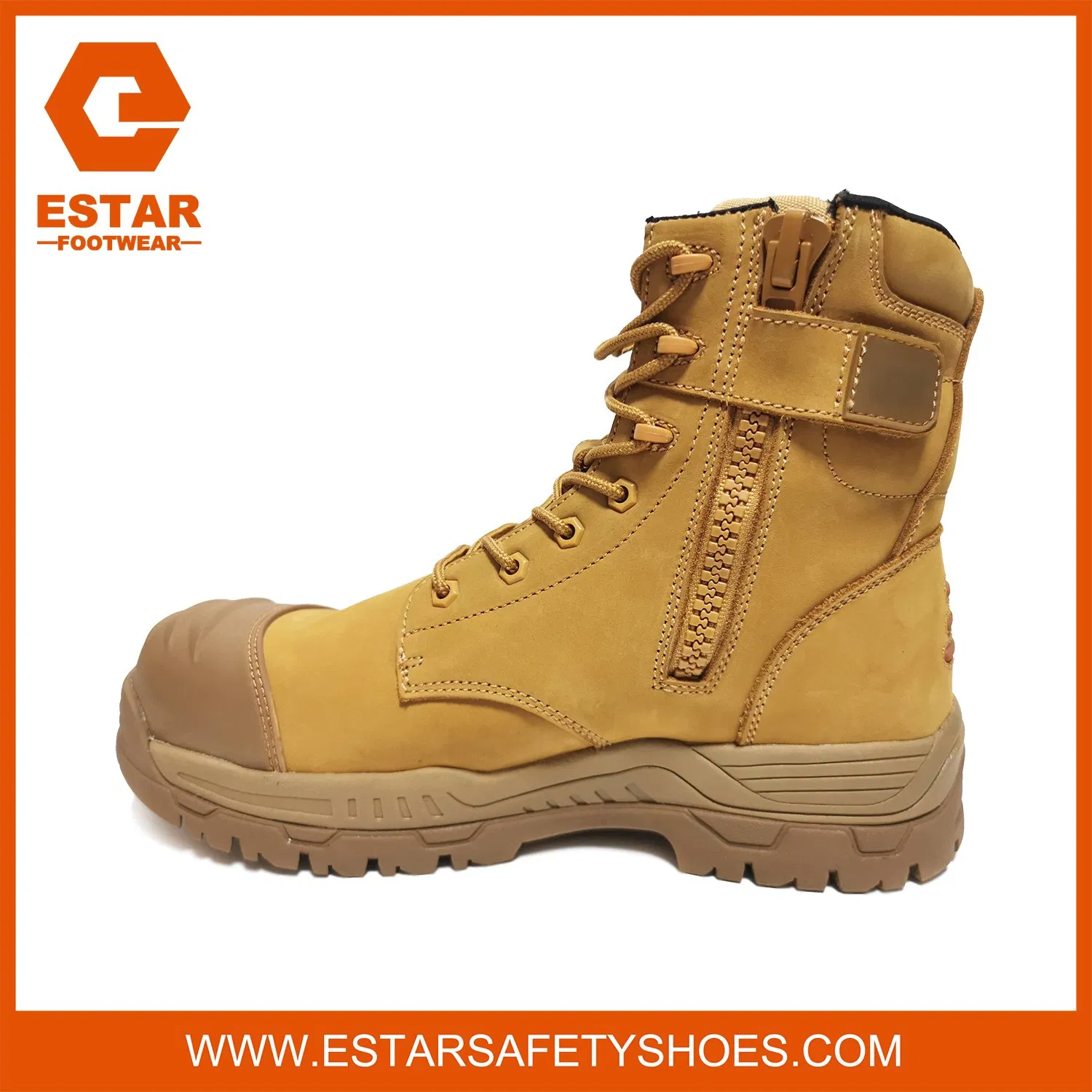 Airport Friendly Work Safety Shoes Non-Metallic Industrial Safety Boots with Composite Toe