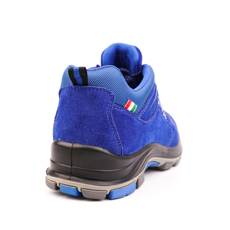 Suede Lightweight Steel Toe Slip Resistant Puncture Proof Construction Safety Work Shoes