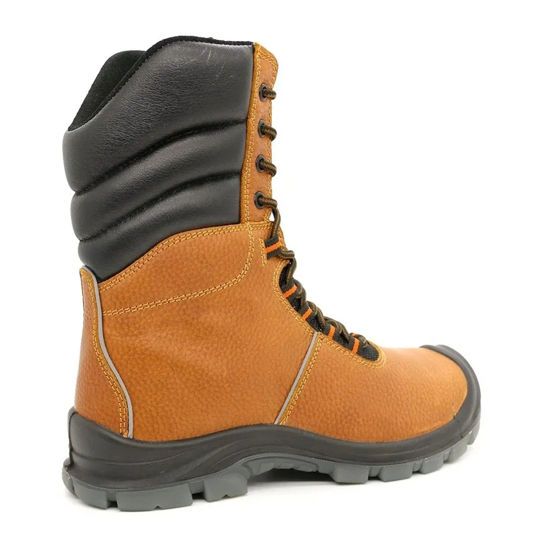 Premium Heavy-Duty Insulated Brown Leather Steel Toe Work Boots