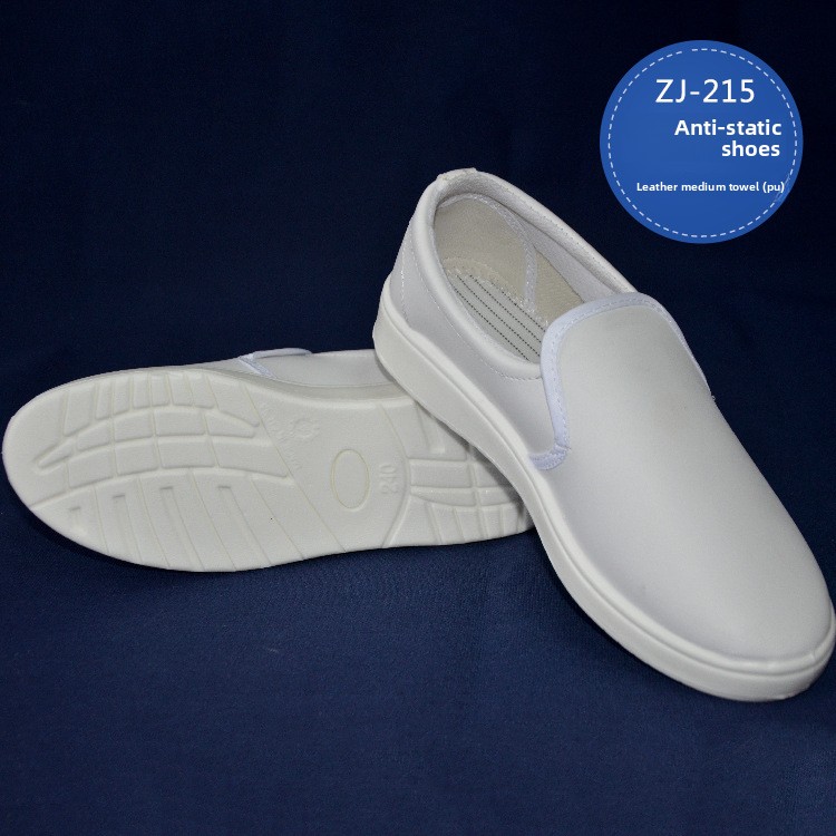 Dust-Proof Anti-Static Safety Shoes PU Leather Low-Top Soft-Soled Non slip Resistant Security Guard Work Liberty Safety Shoes
